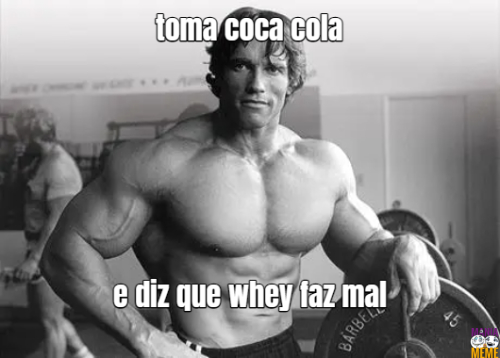 toma coca cola e diz que whey faz mal