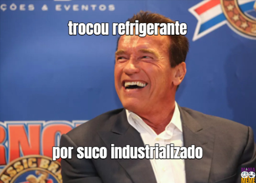 trocou refrigerante por suco industrializado