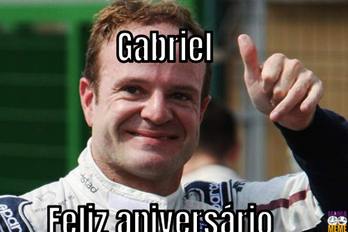 Feliz aniversário … Gabriel